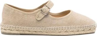 Castaner Schoenen, Dames, Beige, 38 EU, Katoen, Padua Mary-Jane Plat