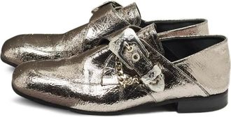 Alexander McQueen Derby con fibbia - Argento