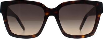HUGO BOSS Square Womens Havana Grey Brown Gradient 1744/S - One Size