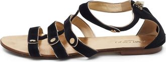 Jimmy Choo London suede strappy sandals - Black