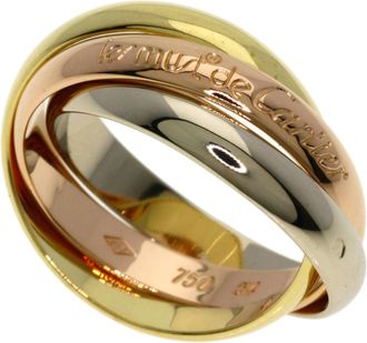 Cartier Trinity Yellow Gold (18K) Pink Gold (18K) White Gold (18K) Band Ring (Pre-Owned)