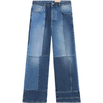 Fortela Joleen 5-Pocket Patchwork Trousers in D999 at Nordstrom, Size 26 Eu