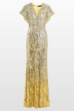 Jenny Packham Dusk Dress in Mimosa at Nordstrom, Size 10 Uk