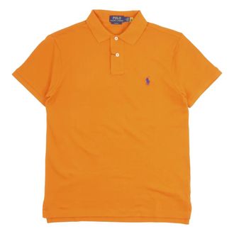 Polo Ralph Lauren Polo Shirts, male, Orange, Size: 2XL Short Sleeve Polo Shirt