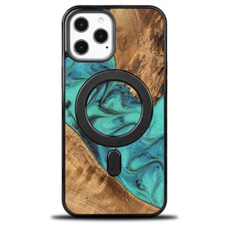 OEM Funda Bewood Unique Para Iphone 12 Pro Max - Turquesa Con Magsafe