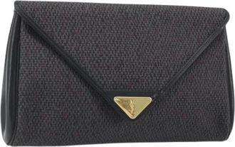 Saint Laurent Pre-owned Clutches, female, Black, Size: ONE SIZE Pre-owned Clutch Bag