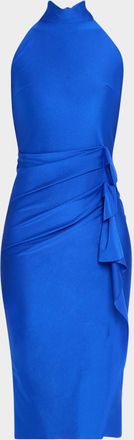 La Petite Robe Di Chiara Boni Gudrum Java Draped Jersey Midi Dress