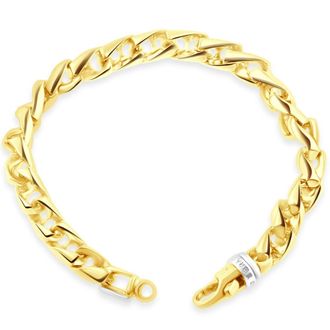 Pompeii3 Mens 14k Gold (85gram) or Platinum (159gram) 8.5mm Diamond Chain Necklace 20