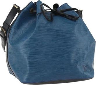 Louis Vuitton Pre-owned Bucket Bag - Dames - Vintage Tas - Blauw - ONE Size - Leer - Vintage