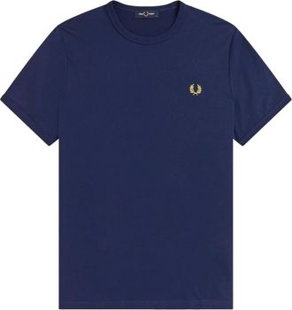 Fred Perry Hombre, Camisetas, Azul, Talla: L