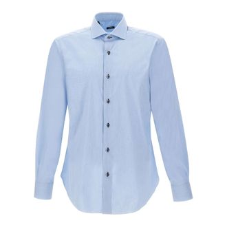 Barba Casual Shirts, male, Blue, Size: 2XL Barba Shirts Blue