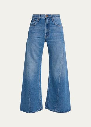 Mother Lil Lemon Twist Wide-Leg Jeans
