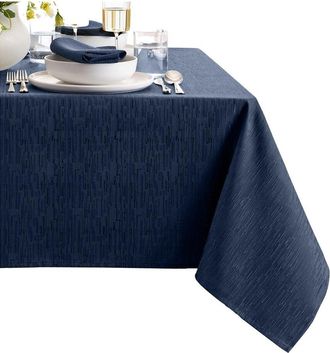 Elrene Continental Solid Texture Water & Stain Resistant Tablecloth