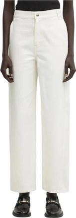Maison Kitsun&eacute; Dames, Jeans, Beige, Maat: W26 Katoen