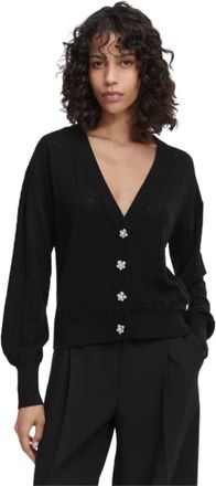 Guess Truien & Vesten, Dames, Zwart, XS, Polyester, Nina Cardigan