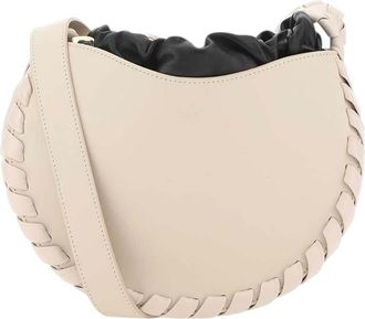 Chlo&eacute; Beige Logo Medium Crossbody Bag