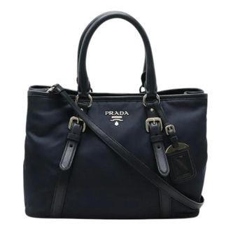 Prada Pre-owned Handbags, female, Blue, Size: ONE SIZE Pre-owned Vintage Handbag