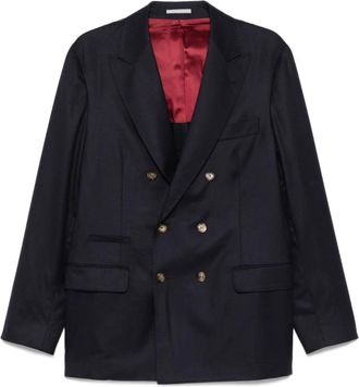 Brunello Cucinelli Blauwe Herenjassen - Heren - Business blazers - Blauw - 2XL - Kostuums