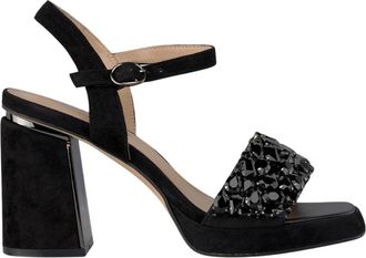 Alma En Pena Sandaal met parelhak - Dames - Sandalen met hakken - Zwart - 36 EU - Schoenen