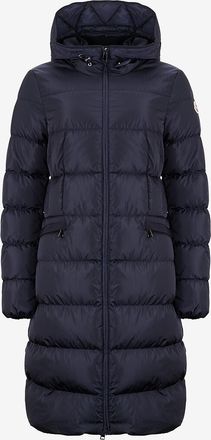 Moncler Lange taillierte Daunenjacke mit Kapuze Avocette