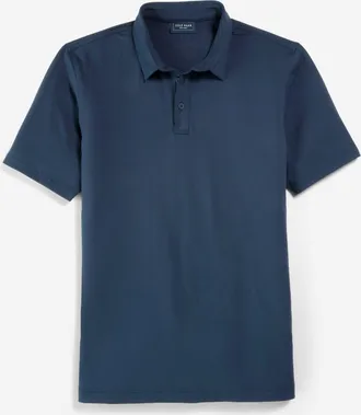 Cole Haan Mens Ashland Polo Shirt - Blue Size Medium
