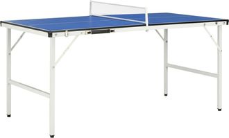 vidaXL Mesa De Ping Pong Con Red Azul 152x76x66 Cm Vidaxl