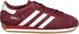 adidas Sneakers con righe in pelle scamosciata - Rosso
