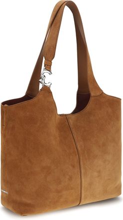 Coccinelle Womens C-Easy Large Shoulder Bag Cognac-Cognac Calf Leather Bos Taurus Cognac/cognac