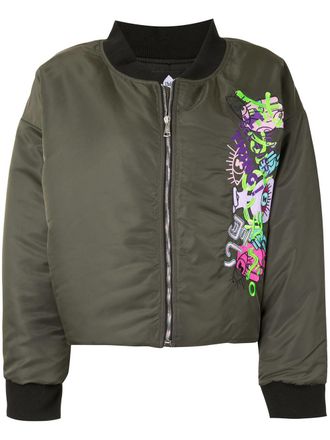 Natasha Zinko Cropped bomberjack - Groen