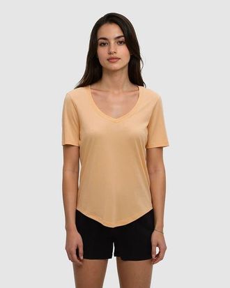 tentree Brackley T-Shirt in Orange Sherbet Heather at Nordstrom, Size Xx-Large