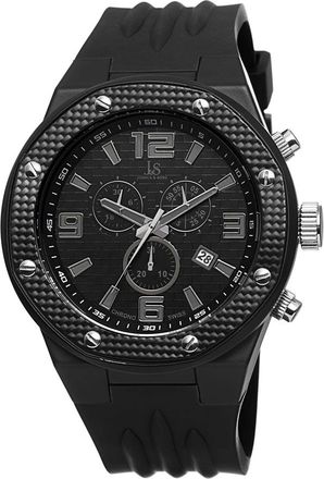 Joshua & Sons Chronograph Quartz Black Carbon Dial Mens Watch JS62BK
