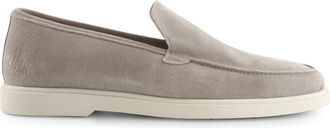 Rehab loafer beige met witte zool SIMON leer