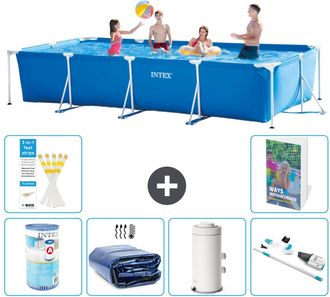Intex Piscina Con Estructura Rectangular - 450x220x84 Cm - 7-piezas S120