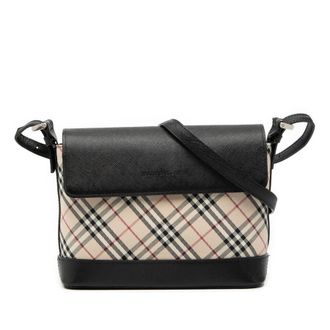 Burberry Pre-owned Burberry Nova Check Canvas Crossbody Ladies 63887LZ830F67FNA
