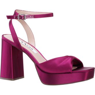 Nina Stacie Sandal in Wine at Nordstrom, Size 5.5