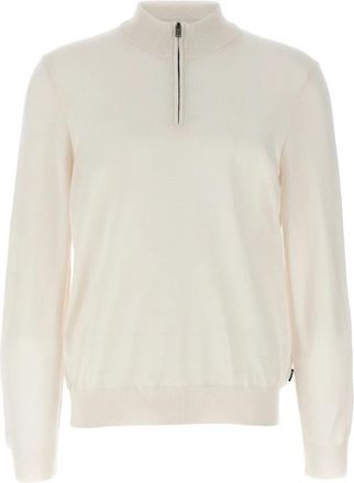 HUGO BOSS Ebenji Trui - Heren - Coltruien - Wit - XL - Wol - Truien & Vesten