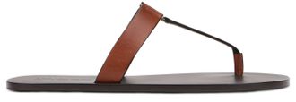 Saint Laurent Womens Sandals Babylon Smooth Leather Burnt Calf Skin