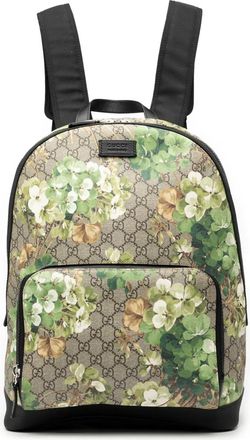 Gucci 2016-2025 Medium GG Supreme Blooms Eden backpack - Marrone