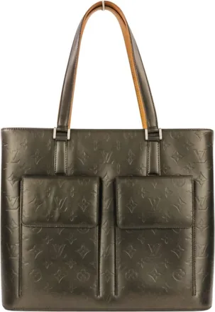 Louis Vuitton Monogram Mat Metallic Gray Monogram Mat Tote Bag (Pre-Owned)