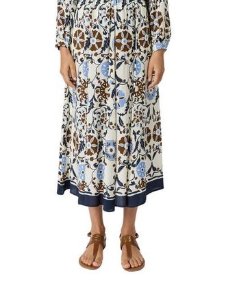 Gerard Darel Jonia Floral Print Midi Skirt in Ecru at Nordstrom, Size X-Large