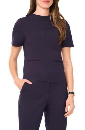 Halogen High Neck Top in Navy Depths at Nordstrom Rack, Size Small
