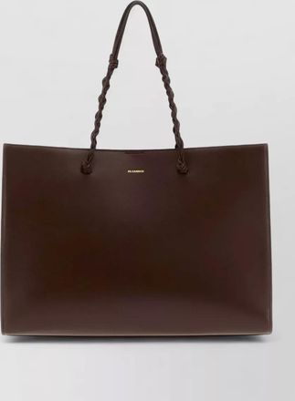 Jil Sander tangle leather tote bag