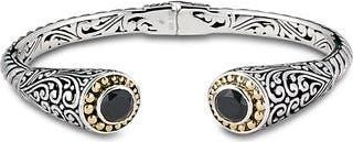 Samuel B. Tipped Two-Tone Bangle in Black at Nordstrom Rack