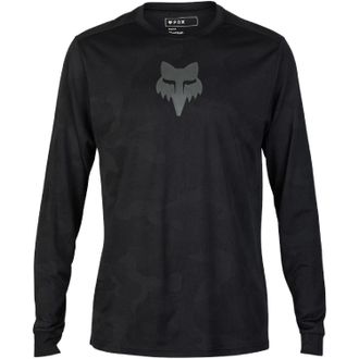 Fox Mens Ranger TruDri Long-Sleeve Bike Jersey Black L