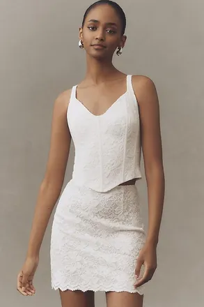 Mare Mare Lace Corset Tank & Mini Skirt Set