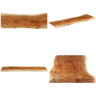 vidaXL Piano Tavolo 140x40x3,8 cm Rettangolare Legno Acacia Bordi Vivi - Piano in acacia - Tavolo da bar
