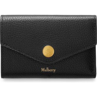 Mulberry Folded Multi-Card Wallet in Black at Nordstrom