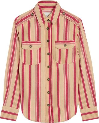 Isabel Marant Isabel Marant &eacute;toile Gelva Striped Cotton Shirt - Beige - 34 (UK6 / XS)