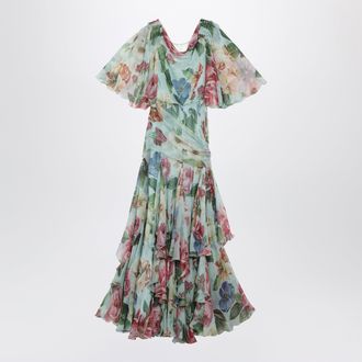 Dolce & Gabbana Long floral chiffon dress