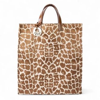 Fendi Pre-owned Tote Bags, female, Brown, Size: ONE SIZE Pre-owned Printed Textile Shopping Bag